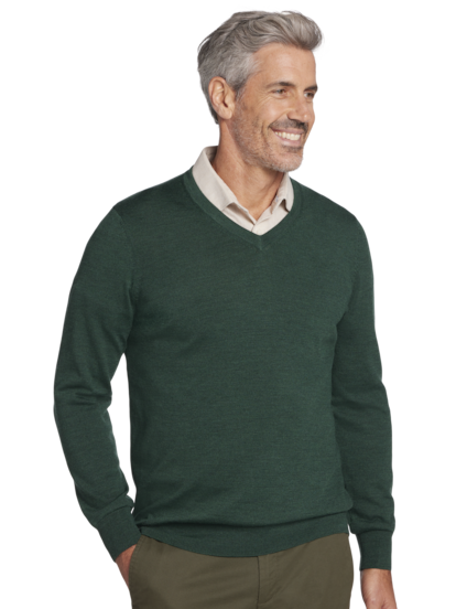 Joseph Abboud Modern Fit Merino Wool V neck Sweater Men s Sweaters Moores Clothing