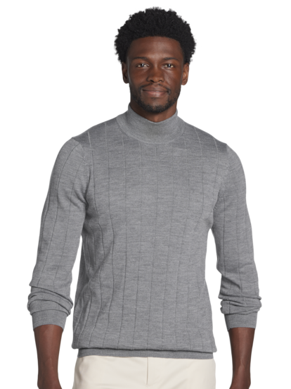 Joseph Abboud Modern Fit Merino Wool Mock Neck Sweater Men s Sweaters Moores Clothing