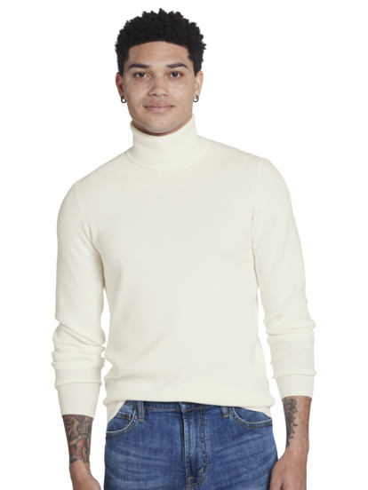 AWEARness Men s Kenneth Cole Slim Fit Textured Turtleneck Sweater