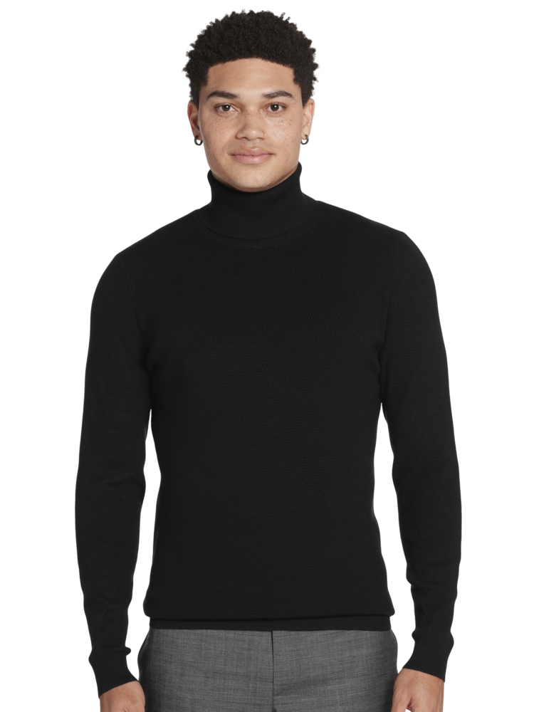 Black Turtleneck for Men Sweaters Moores Clothing