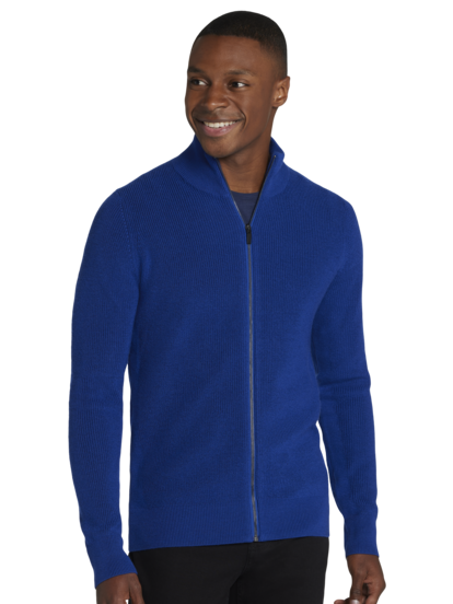 Awearness Kenneth Cole Ribbed Slim Fit Sweater Men s Sweaters Moores Clothing
