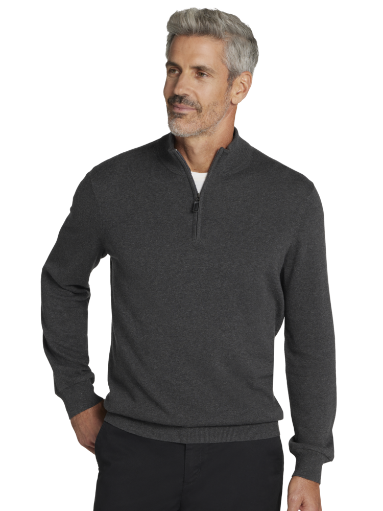 Quarter zip grey online