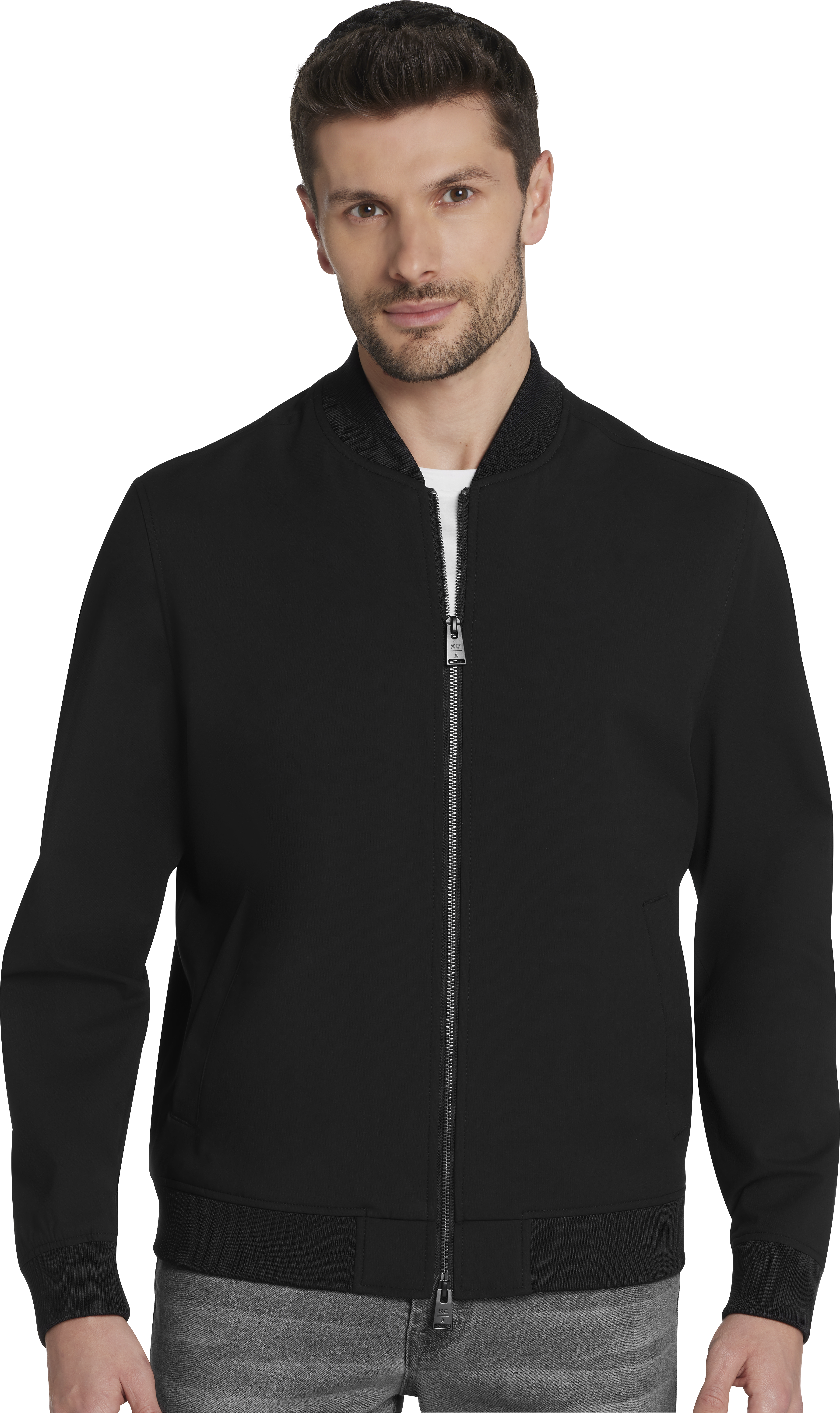 Awearness Kenneth Cole Slim Fit Bomber Jacket Men's Sweaters
