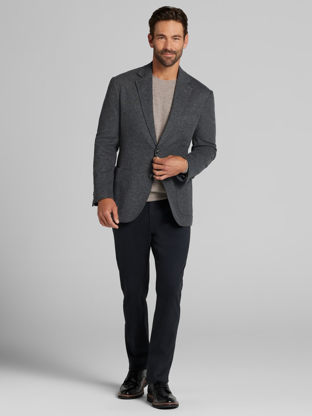 Joseph Abboud Modern Fit Pique Knit Blazer | Men's Sweaters | Moores ...