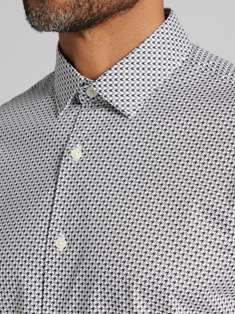 Chemise Ted Baker Homme - Taille 15.5 (39) - Vichy Vert/blanc - Coupe Ajustée (occasion Très Bon état)
