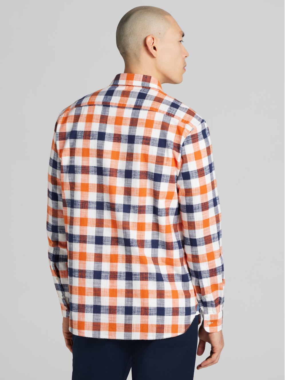 Joseph Abboud Indigo Blue Modern Fit Plaid Button Up Shirt | Men's ...