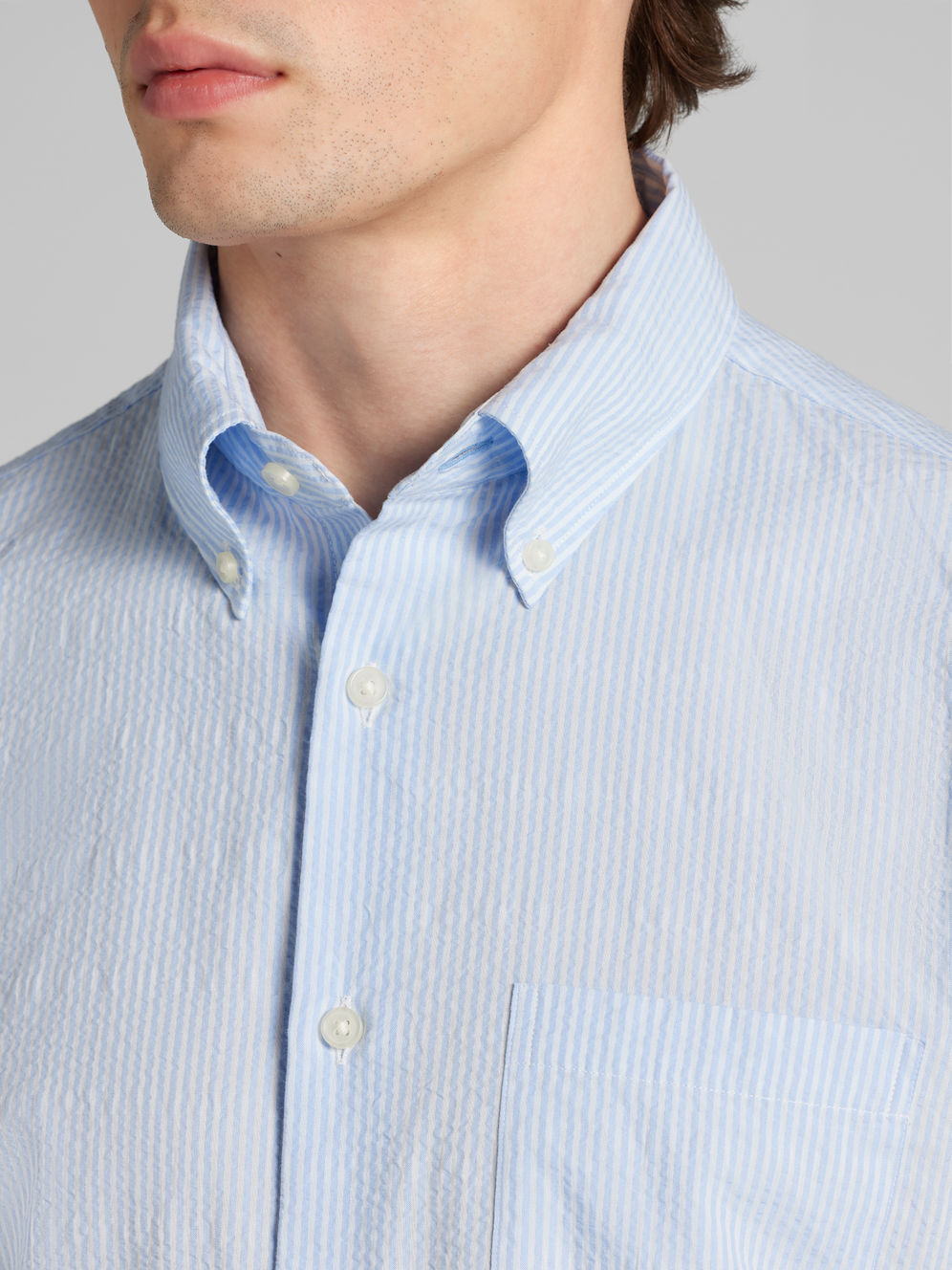 Joseph Abboud Modern Fit Seersucker Stripe Button Up Shirt | Men's ...