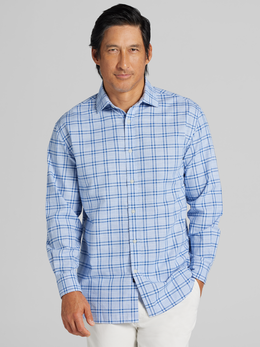 Joseph Abboud Classic Fit Woven Plaid Button-up Shirt | Men's Shirts ...