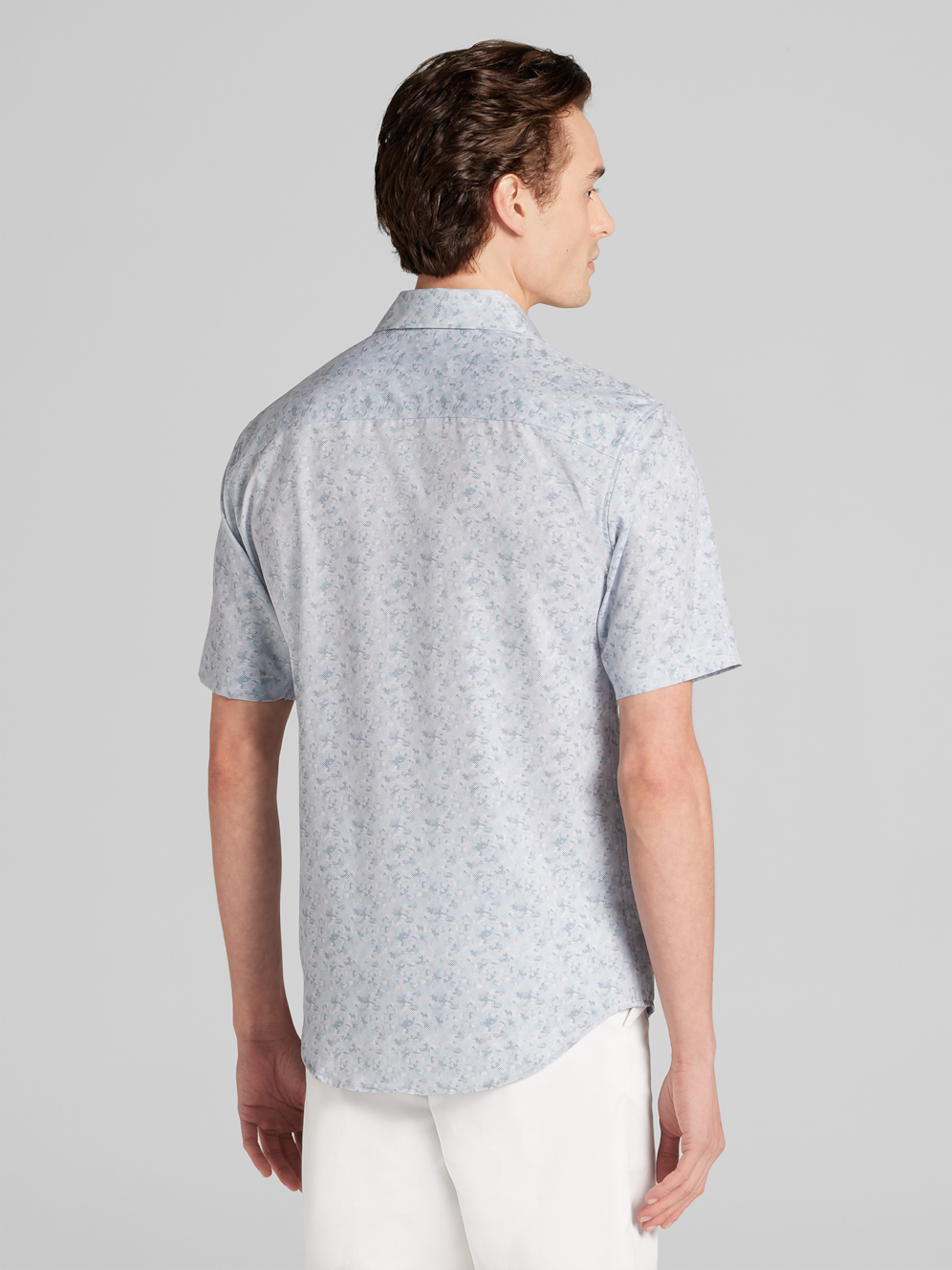 Awearness Kenneth Cole Short Sleeve 4-way Stretch Button Up Shirt | Men ...