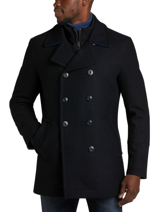 Egara Modern Fit Peacoat | Men's | Moores Clothing