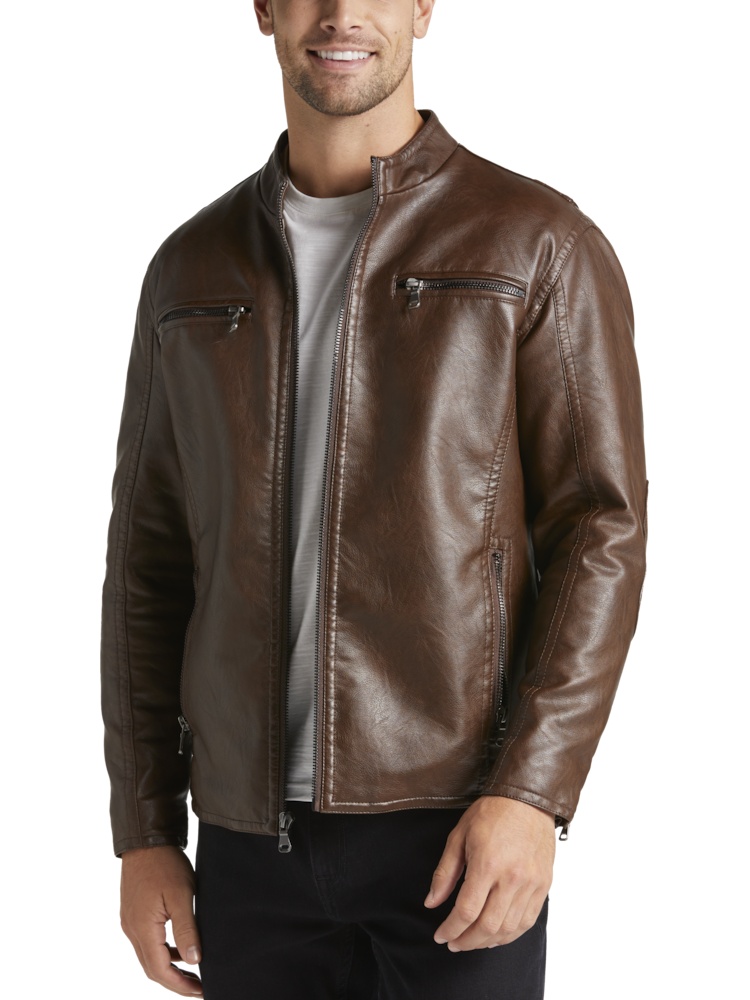 Men's Leather & Faux Leather Jackets