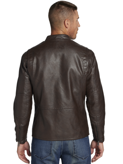 Awearness Kenneth Cole Faux Leather Moto Jacket | Men's | Moores