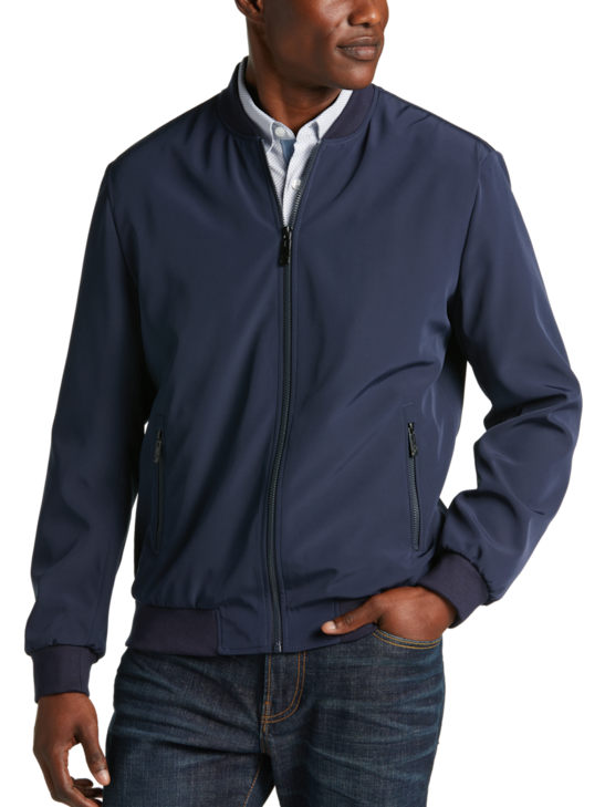 Michael Strahan Modern Fit Bomber Jacket Mens Moores Clothing 
