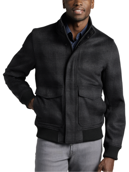Plaid bomber discount