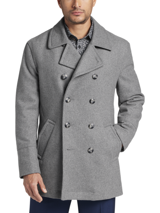 Joseph Abboud Modern Fit Peacoat | Men's Outerwear | Moores Clothing