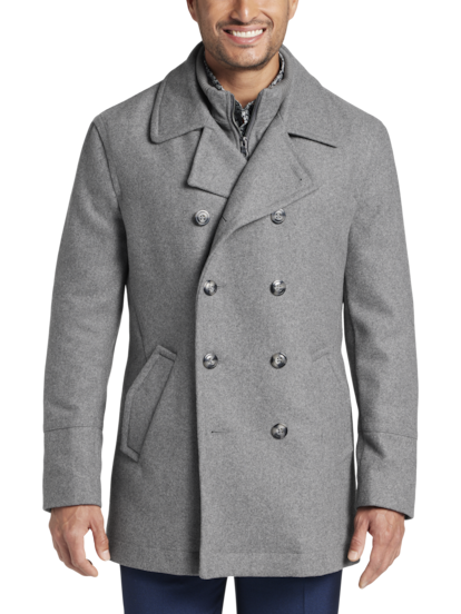 Men's wearhouse peacoats cheap