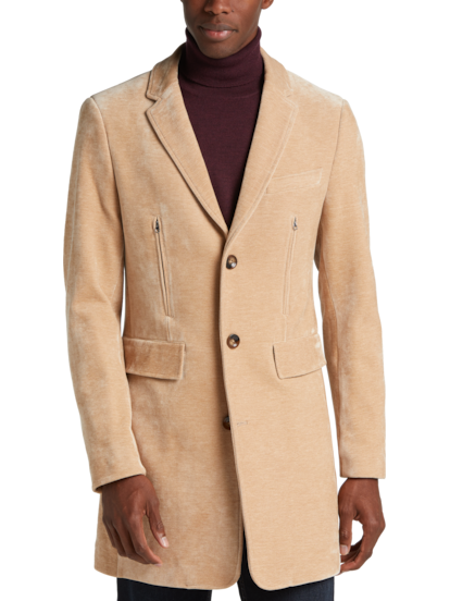 Paisley Gray Slim Fit Topcoat Men s Outerwear Moores Clothing