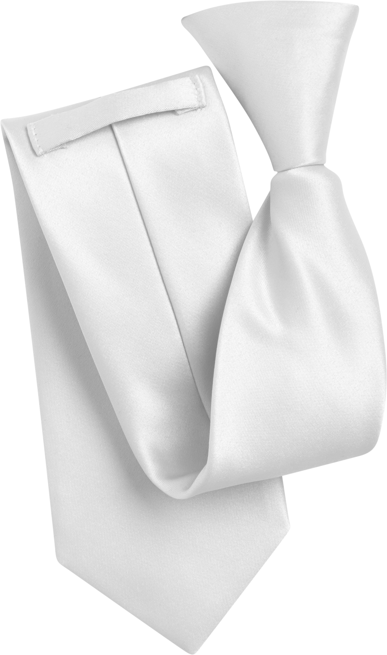 Cravate Euro Monaco blanche (7160MNWHT)