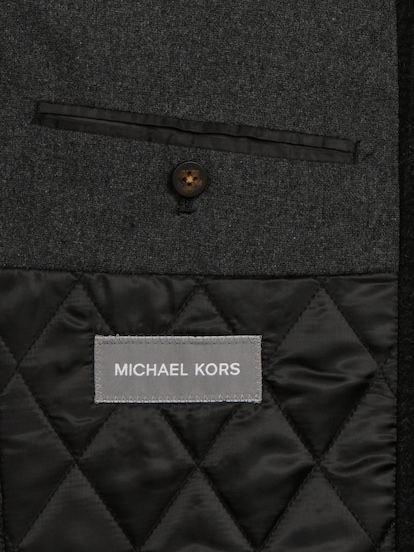 Michael kors charcoal coat clearance