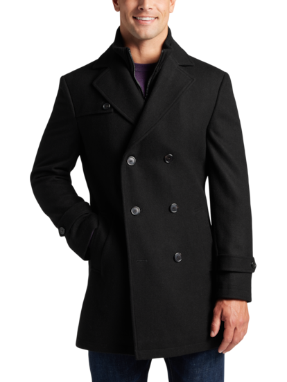 Michael kors double breasted peacoat mens 2025