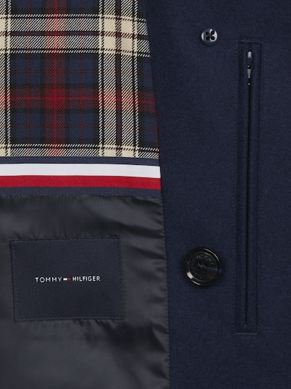 TOMMY CLASSIC PEACOAT - NAVY