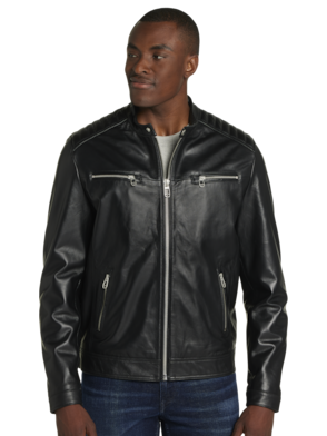 Men's Black Leather Jacket Style