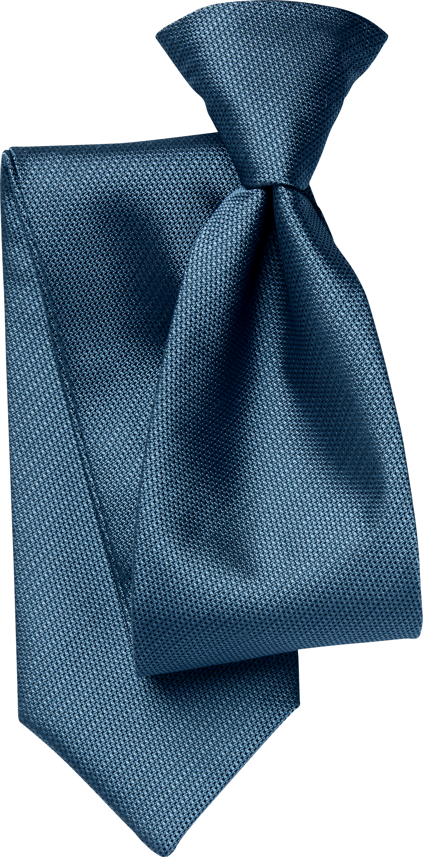 Sterling Steel Blue Faille Euro Tie (7185SBSTB)