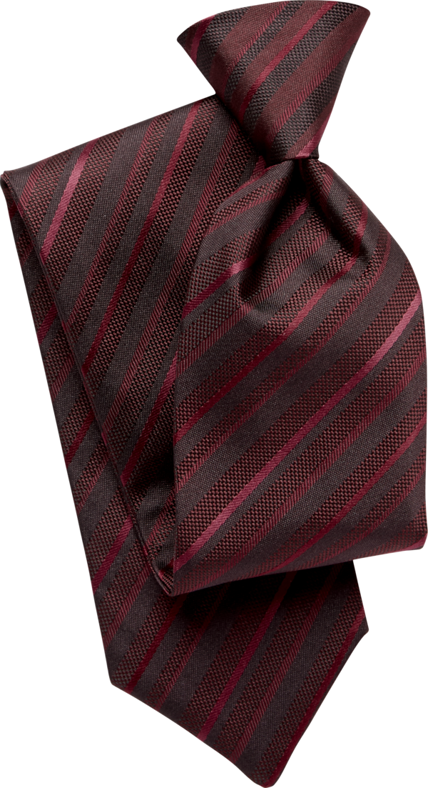 Sterling Wine Stripe Euro Tie (7185SSWIN)