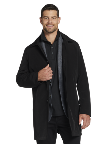 Joseph Abboud Modern Fit Raincoat With Removable Liner Men s Outerwear Moores Clothing