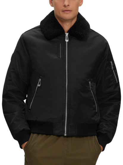 Noize Modern Fit Aviator Bomber Jacket Men s Outerwear Moores Clothing