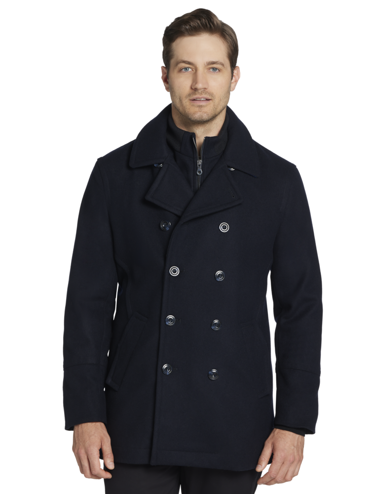 Joe joseph abboud gray performance peacoat cheap