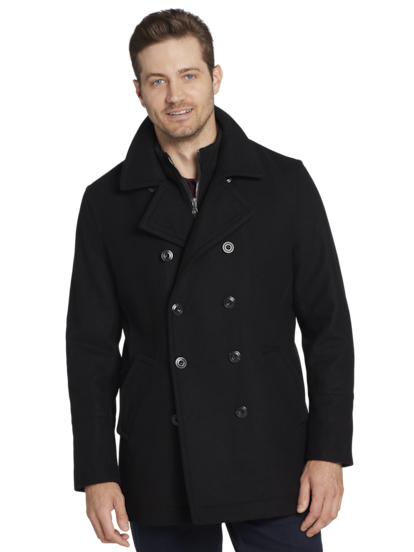 Joseph abboud black classic fit raincoat outlet