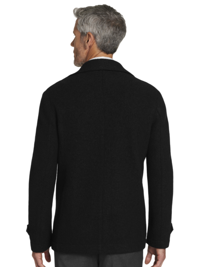 Awearness Kenneth Cole Modern Fit Boiled Wool Peacoat Men s Outerwear Moores Clothing