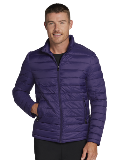 Awearness Kenneth Cole Modern Fit Faux Down Puffer Jacket Men s Outerwear Moores Clothing
