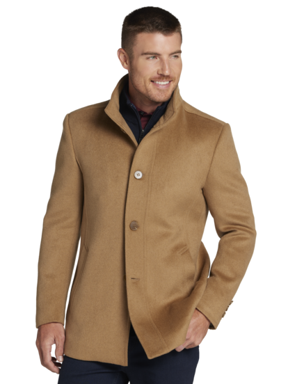 Joseph abboud tan modern fit twill car coat deals