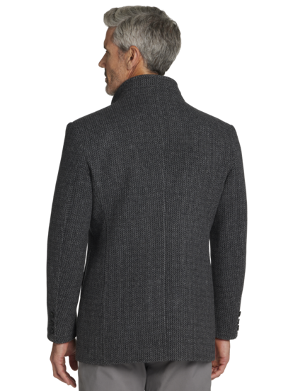 Joe joseph abboud gray performance peacoat store