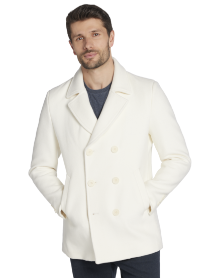 Joseph Abboud Modern Fit Peacoat With Zip Out Puffer Bib Men s Outerwear Moores Clothing