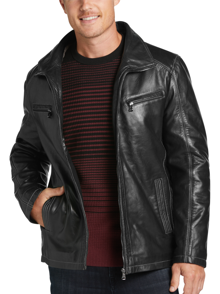 Leather Jackets for Men | Outerwear | Moores Clothing