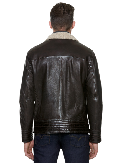 Sly Co Memphis Sherpa Collar Full Zip Moto Jacket Men s Outerwear Moores Clothing