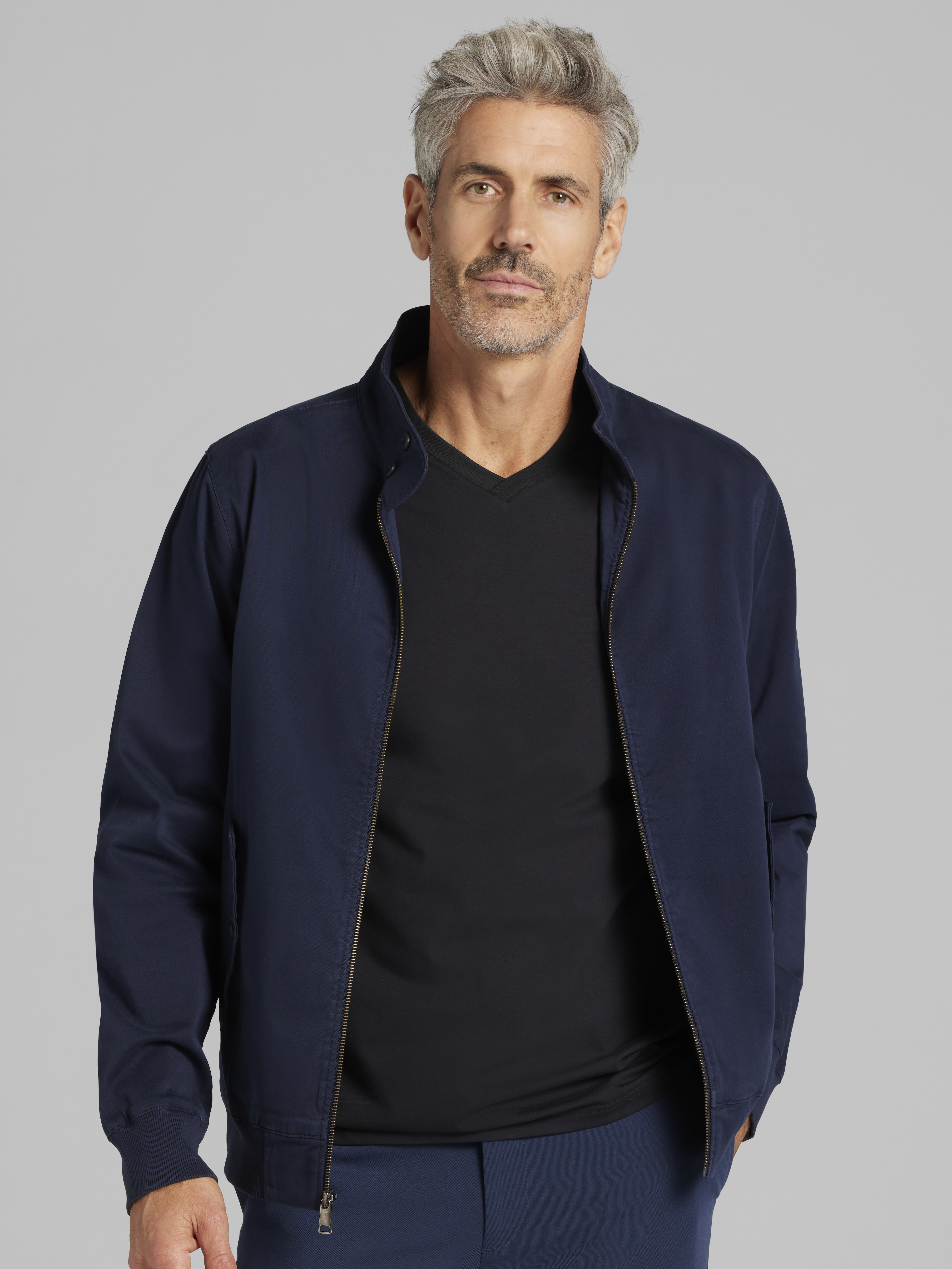 ジャケット・アウター BLACK BARRRETT 14SS Tailored Jacket Joseph Abboud Modern Fit Garment Wash Barracuda Jacket