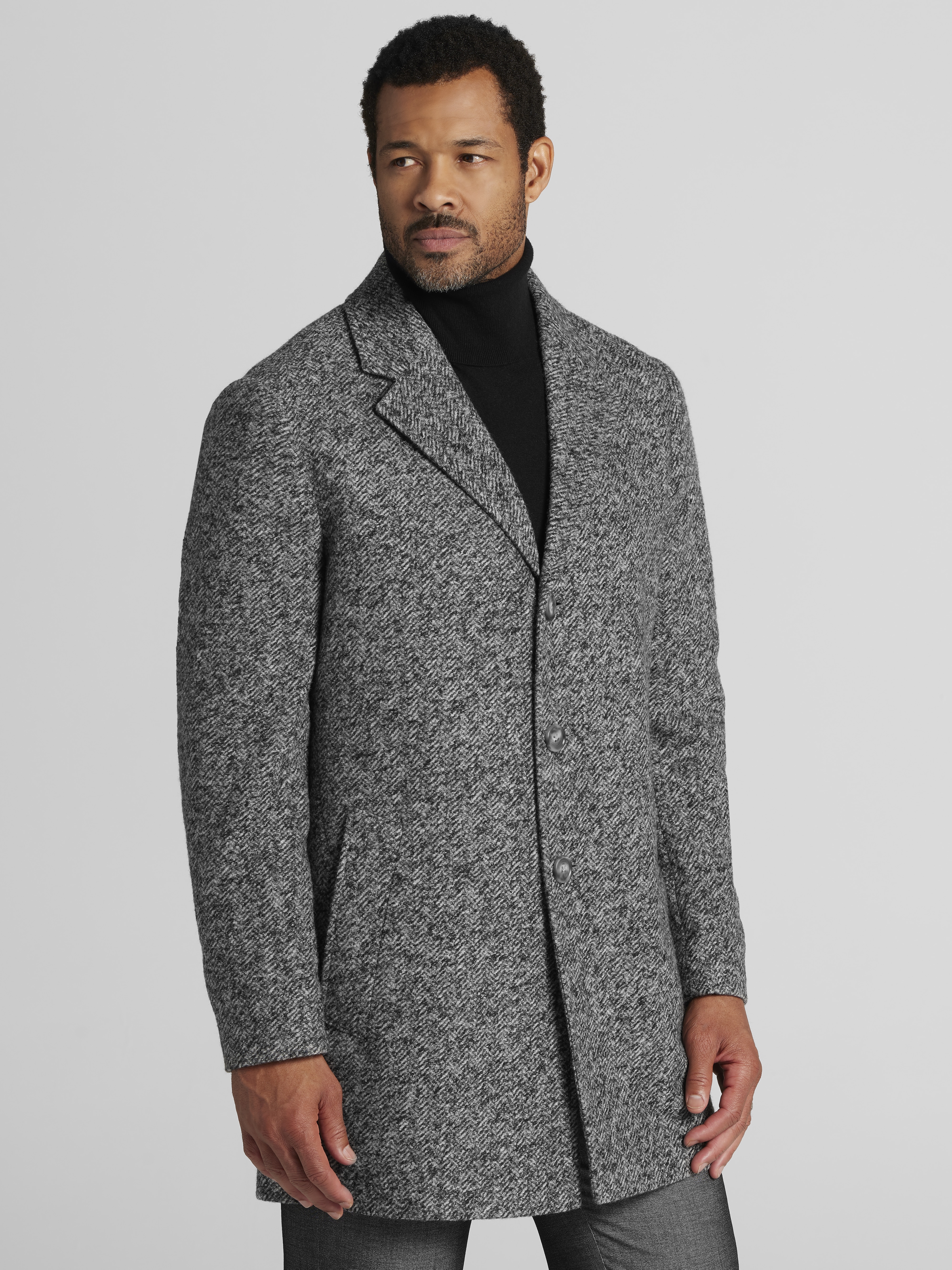 ジャケット・アウター OHOTORO Broad Herringbone Coat OHOTORO Broad