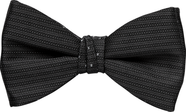 Sterling Black Bow Tie (7285STBLK)