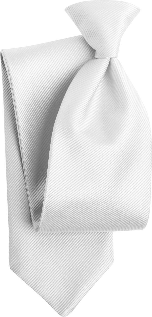Duet White Faille Euro Tie (7370DFWHT)