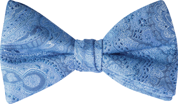 Duet Bluebird Paisley Bow Tie (7460DPBLB)