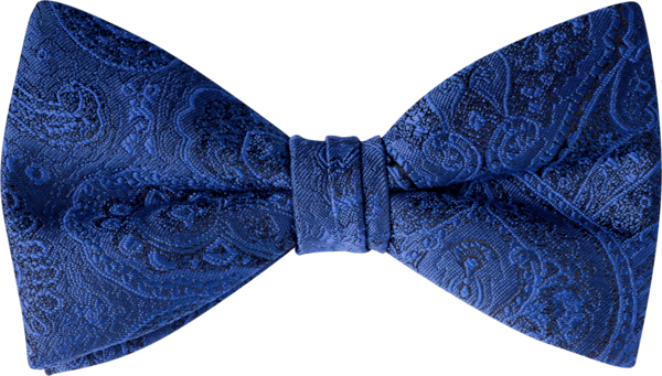 Duet Sapphire Paisley Bow Tie (7460DPSAP)