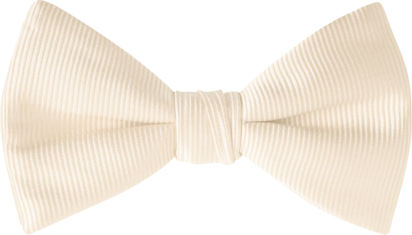 Duet Ivory Faille Bow Tie (7460DUIVR)
