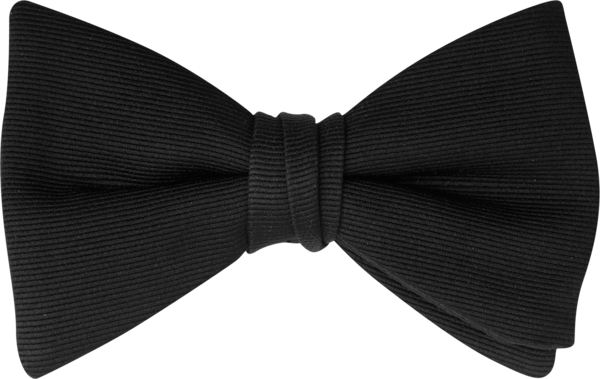Black Grosgrain Bow Tie (7471VWBLK)