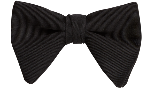Vera Wang Black Tear Drop Bow Tie