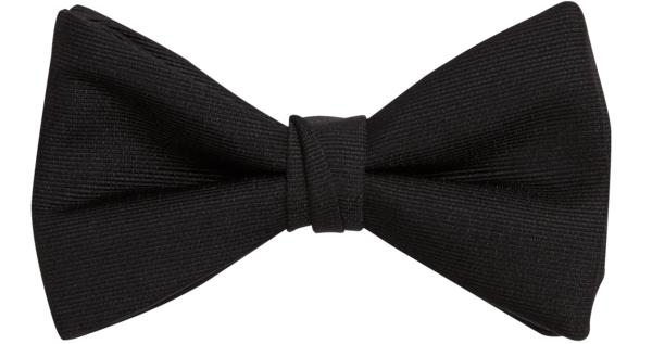 Vera Wang Black Big Bow Tie