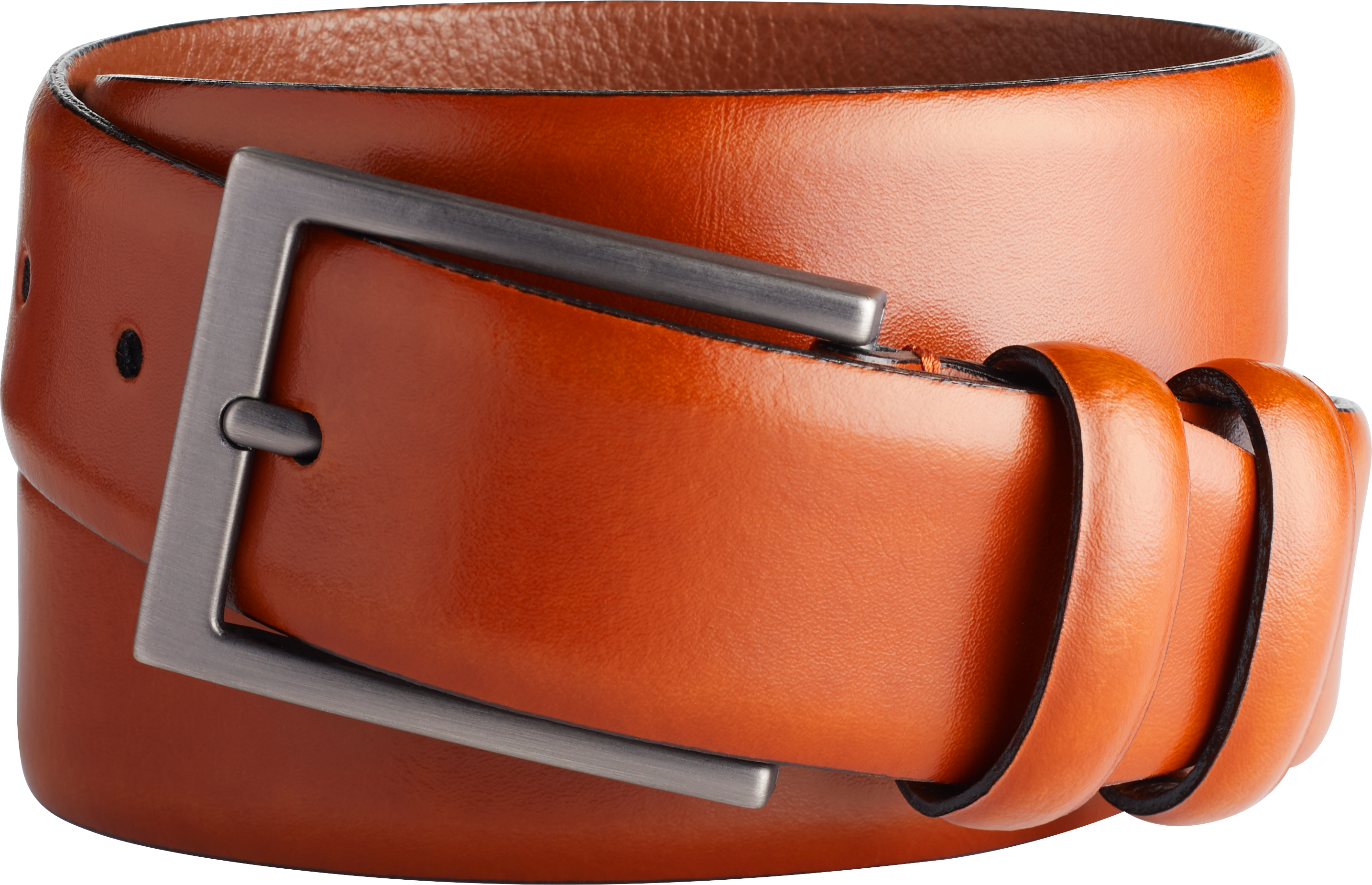 Joseph Abboud Feather Edge Leather Belt